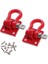 16X Metal Tırmanma Römork Çekme Kancası Tokası, 1/10 Ölçekli Rc Paletli Kamyon D90 SCX10 Araba Için Vinç Kelepçeleri, Kırmızı (Yurt Dışından) 5