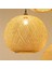 2x Dokuma Bambu Sarkıt Avize Rattan Oturma Odası Retro (Yurt Dışından) 3