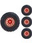 1.9 Beadlock Tekerlekler Tırmanıcı ve Kauçuk Lastikler 120MM Çap 1/10 Rc Araç Axıal SCX10 Iı -4 T6 Turuncu (Yurt Dışından) 3