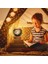 Içinde Oymalı Top, Aydınlık Süsleme, Yıldızlı Hediye Ahşap Taban, Güneş Sistemi ile Kristal Renkli Gece Lambası (Yurt Dışından) 4