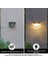 Güneş Enerjili LED Işık Dış Mekan Avlu Duvarı Bahçe Villa Düzeni Su Geçirmez Peyzaj Dekorasyonu (B) (Yurt Dışından) 4