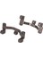 2x Metal Çekme Çubuğu Tabanı Oturma Yeri Montajları Servo Seti C24 C14 C14K C24K 1/16 Rc Araba Kamyon Paletli Yedek Parça Yükseltme Parçaları (Yurt Dışından) 4
