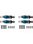 4x TT01 TT02 Metal Hidrolik Cnc Uzaktan Kumandalı Araba 55MM, Mavi (Yurt Dışından) 1