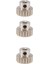 3 Adet 3.175MM Şaft Metal Pinyon Motor Dişlisi 32DP 48DP 64DP M0.6 M0.8 1/10 1/8 Rc Araba 3650 3660,19T (Yurt Dışından) 5