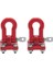 Metal Tırmanma Römork Çekme Kancası Kanca Tokası, Vinç Kelepçeleri Aksesuarı 1/10 Ölçekli Rc Paletli Kamyon D90 SCX10 Araba, Kırmızı (Yurt Dışından) 2