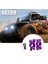 Rc Araç Metal Yükseltme Arka Tekerlek Kupası Mjx Hyper Go 1/14 14209 14210 H14BM Rc Araç Yükseltme Parçaları (Mor) (Yurt Dışından) 9