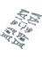 Salıncak Kolu Direksiyon Grubu Kupası 16207 16208 16209 16210 H16 Uzaktan Kumandalı Araba Aksesuarları Metal Yükseltme Kiti, Kırmızı (Yurt Dışından) 2