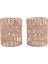 2 Paket Rattan Abajur, 5,9 x 5 Inç El Dokuma Abajurlar Zemin Lambaları, Sarkıt Lambalar Için Yedek (Yurt Dışından) 1