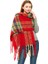 Sonbahar Kış Polter Warmth Kalınlaşma Eşarp 190CMGWB12-08 Gri (Yurt Dışından) 4