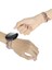 Fit Versa 3 / Sense Açık Kahve Için Göz Boncuklu Zincirli Saat Kordonu (Yurt Dışından) 4