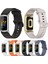 Fitbit Charge5 Beyaz+Gümüş Için Mijobs Silikon Saat Kordonu (Yurt Dışından) 3