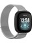 Fitbit Versa 3 / Fitbit Sense Manyetik Milano Saat Kordonu Için, Boyut: Büyük Boy Gümüş (Yurt Dışından) 1