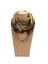 Çiçek Desenli Kolyeli Şifon Eşarp, Ölçü: 180 x 48CMSIYAH (Yurt Dışından) 2
