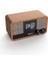 Retro Bluetooth Hoparlör Ahşap Ev Fm Radyo Saat Çalar Saat Ses Bluetooth Ağır Subwoofer (Yurt Dışından) 1