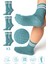 Bambu Kadın Kaydırmaz Taban Silikon Baskı Pilates Yoga Fitness Dans Aktivite Tenis Çorabı 3'lü Paket 1