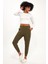 Beli Lastikli Yandan Cepli Tayt (B23-00165) 5