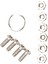 4x 1/10 Rc Kaya Tırmanıcısı Metal Çekme Kelepçesi Römork Kancası Axial SCX10 90046 CC01 D90 D110 (Yurt Dışından) 4