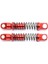 XMYKC01CM Jimny 1/16 Rc Paletli Araba Yükseltme Parçaları Aksesuarları Için 4 Adet Metal Amortisör, Kırmızı (Yurt Dışından) 3