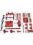 Rc Araba Yükseltme Wave Box Çekme Çubuğu Bilyalı Rulman Seti 1/12 MN99S Parçaları Kırmızı (Yurt Dışından) 1