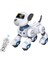 Uzaktan Kumandalı Robot Köpek Oyuncağı: Programlanabilir Robotik Yavru Köpek Akıllı Etkileşimli Dans Eden Şarkı Söyleyen Akrobasi Hayvan Oyuncağı, Beyaz ve Mavi (Yurt Dışından) 1