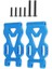 Metal Arka Alt Sallanma Kolları (S/r) 6016 Set Kiti Scy 1/16 16102 Uzaktan Kumandalı Araba Yükseltme Aksesuarları Mavi (Yurt Dışından) 2