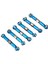 18 Adet Ayarlanabilir Metal Bağlantı Çekme Çubuğu Ön/arka Servo Bağlantısı A949 A959 A969 A979 K929 Rc Araba Için, Mavi (Yurt Dışından) 2