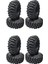 8 Adet 1.9 Inç Kauçuk Lastik Tekerlek Lastikleri 108X40MM 1/10 Rc Paletli Trx4 Eksenel SCX10 Iıı AXI03007 90046 (Yurt Dışından) 1