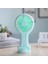 El Tipi Mini Fan Taşınabilir USB Şarjlı Uygun Küçük Fanlar-Yeşil (Yurt Dışından) 5