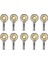 10 Adet Metal M2 Bağlantı Rot Ucu Rc Araba Tekne Yükseltme Parçaları, Gümüş (Yurt Dışından) 1