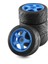 4 Adet 5-Kollu 100X42MM Lastik Lastik 17MM Tekerlek Altıgen Arrma 1/7,3 (Yurt Dışından) 4