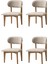 Nergis Sandalye Ahşap Gürgen 4 Lü Set Cafe,restaurant,mutfak,salon,yemek Odası Sandalyesi 1