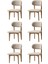 Nergis Sandalye Ahşap Gürgen 6 Li Set Cafe,restaurant,mutfak,salon,yemek Odası Sandalyesi 1