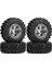 1.0 Inç Beadlock Jant Lastikleri 124 Rc Gladiator Için Set Gri (Yurt Dışından) 1