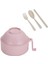 Ramen Kase Pişirme Seti - Saplı Pipetli Anında Erişte Kasesi Pembe (Yurt Dışından) 1