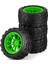 4 Adet 118MM 110 Rc Monster Truck Buggy Lastiği Traxxas Arrma Için Yeşil (Yurt Dışından) 5