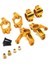 Metal Direksiyon Bloğu C-Hub'lar Arka Hub Taşıyıcı Seti Wltoys 104072 104001 104002 1/10 Rc Araba Yükseltme Parçaları, Sarı (Yurt Dışından) 3