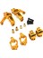 Metal Direksiyon Bloğu C-Hub'lar Arka Hub Taşıyıcı Seti Wltoys 104072 104001 104002 1/10 Rc Araba Yükseltme Parçaları, Sarı (Yurt Dışından) 4