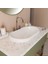 Zana 370 x 640 x 130 mm Tezgah Üstü ve Ankastre Uyumlu Akrilik Banyo Lavabosu 1