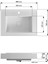 Azura 500 x 800 mm Etajerli Akrilik Banyo Lavabosu 6