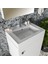 Lyra, 500X700 mm Etajer ve Tezgah Üstü Uyumlu Akrilik Banyo Lavabosu 4