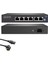 HR-PS4P2U Poe Switch 4 Port + 2 Uplink 10/100 Mbps 1