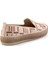 Bej Bej Çok Renkli Kumaş Kadın Espadril K01309600504 4