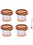Shark Wandvac Sistemi Için 4 Paket Yedek Vakum Filtresi WV360 WS620 WS630 WS632 WS632BLBRN WS632GDBRN, Parça XFFWV360 (Yurt Dışından) 1