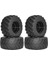 4 Adet 97MM Kauçuk Lastik Tekerlek Hbx 901 1/12 Rc Araba Için (Yurt Dışından) 1