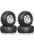 1.0 Inç Metal Beadlock Tekerlek Lastiği Seti 118RC Paletli Araba Gümüş (Yurt Dışından) 1
