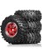 1.0 Inç Metal Beadlock Tekerlek Lastiği Seti 118RC Paletli Araba Gümüş (Yurt Dışından) 2