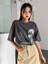Kadın / Kız 6füme Oversize T-Shirt Plamıye Baskılı 1