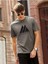 Erkek Füme Oversize T-Shirt Mıx Baskılı 2