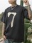 7 Rakam Baskılı Oversize Erkek T-Shirt Salaş Boyfirend 1
