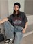 Kadın / Kız Füme Oversize T-Shirt Stay Wıld Baskılı 2